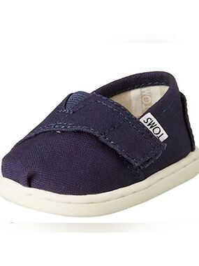 Toms Alpargata Infant Navy Slip-On Shoes